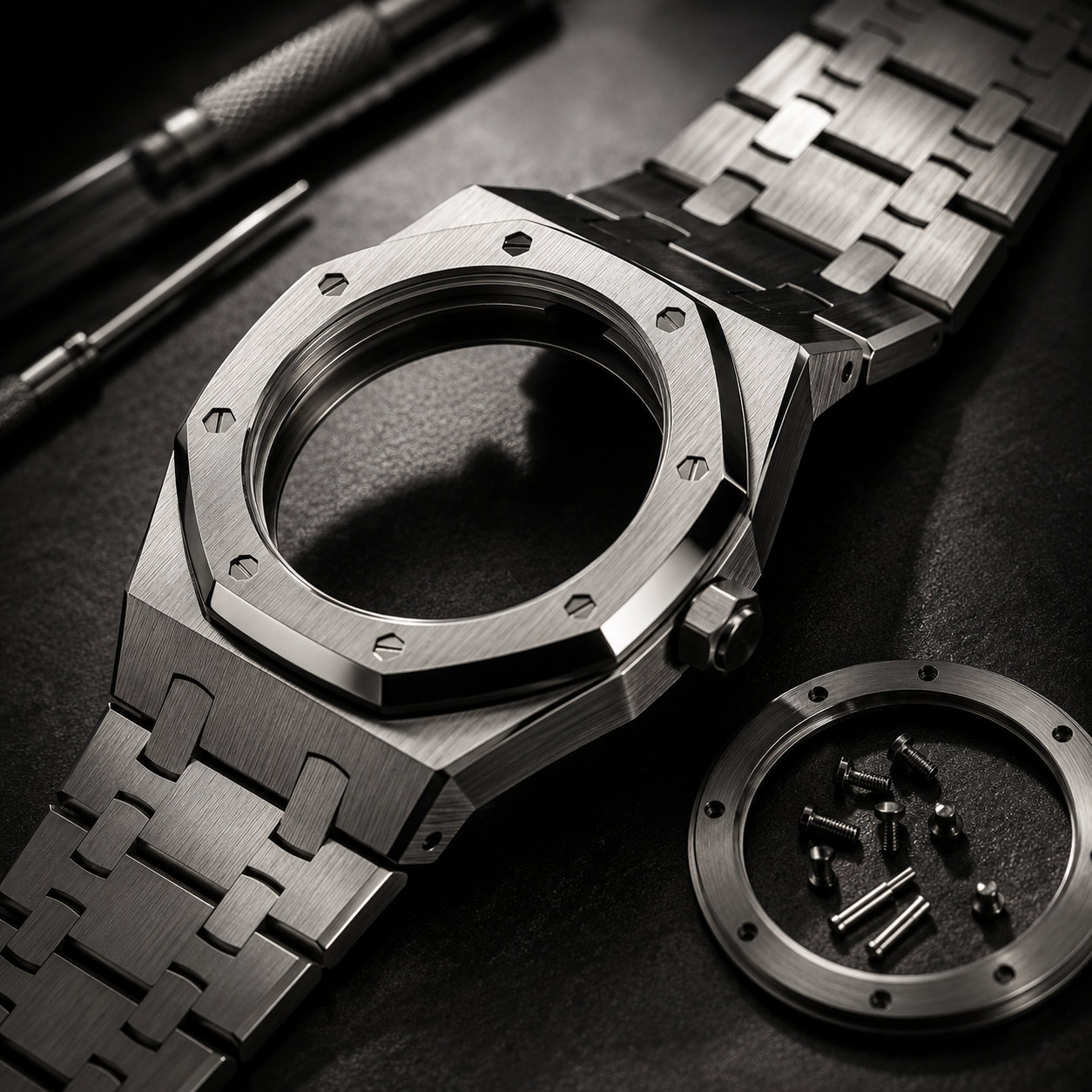 Royal Oak case finishing
