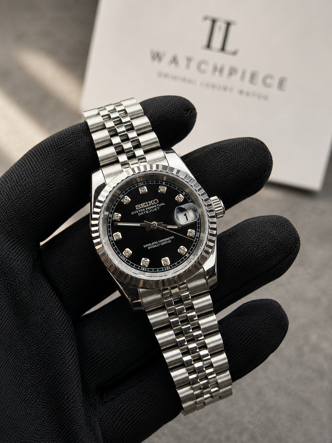 Seiko Mod Datejust Classic 36/40mm Diamond Dial