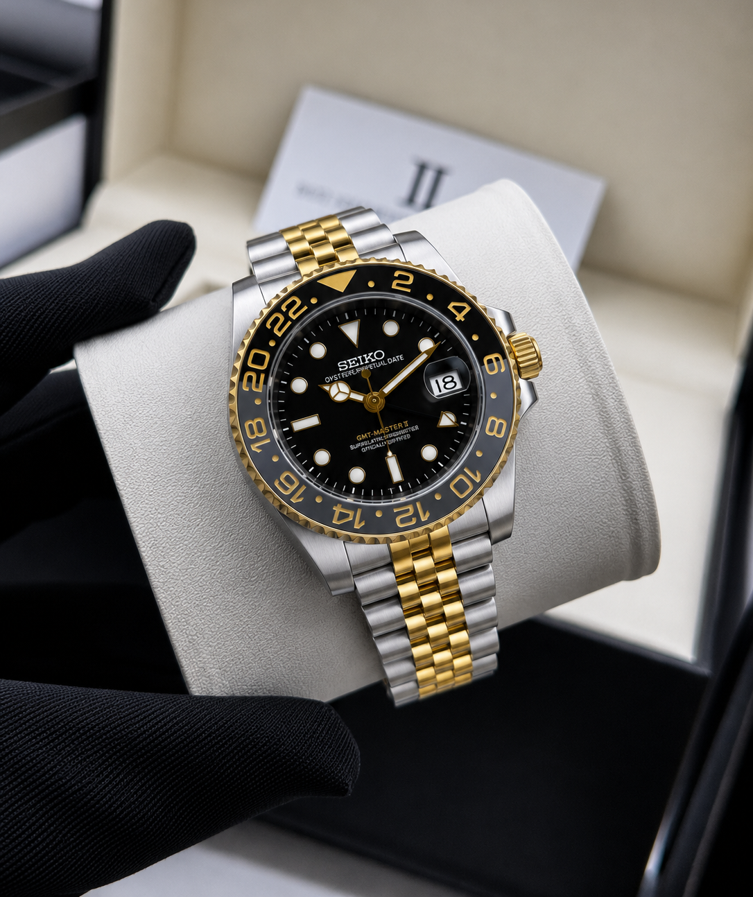 Seiko Mod GMT Master II NH35 Guinness