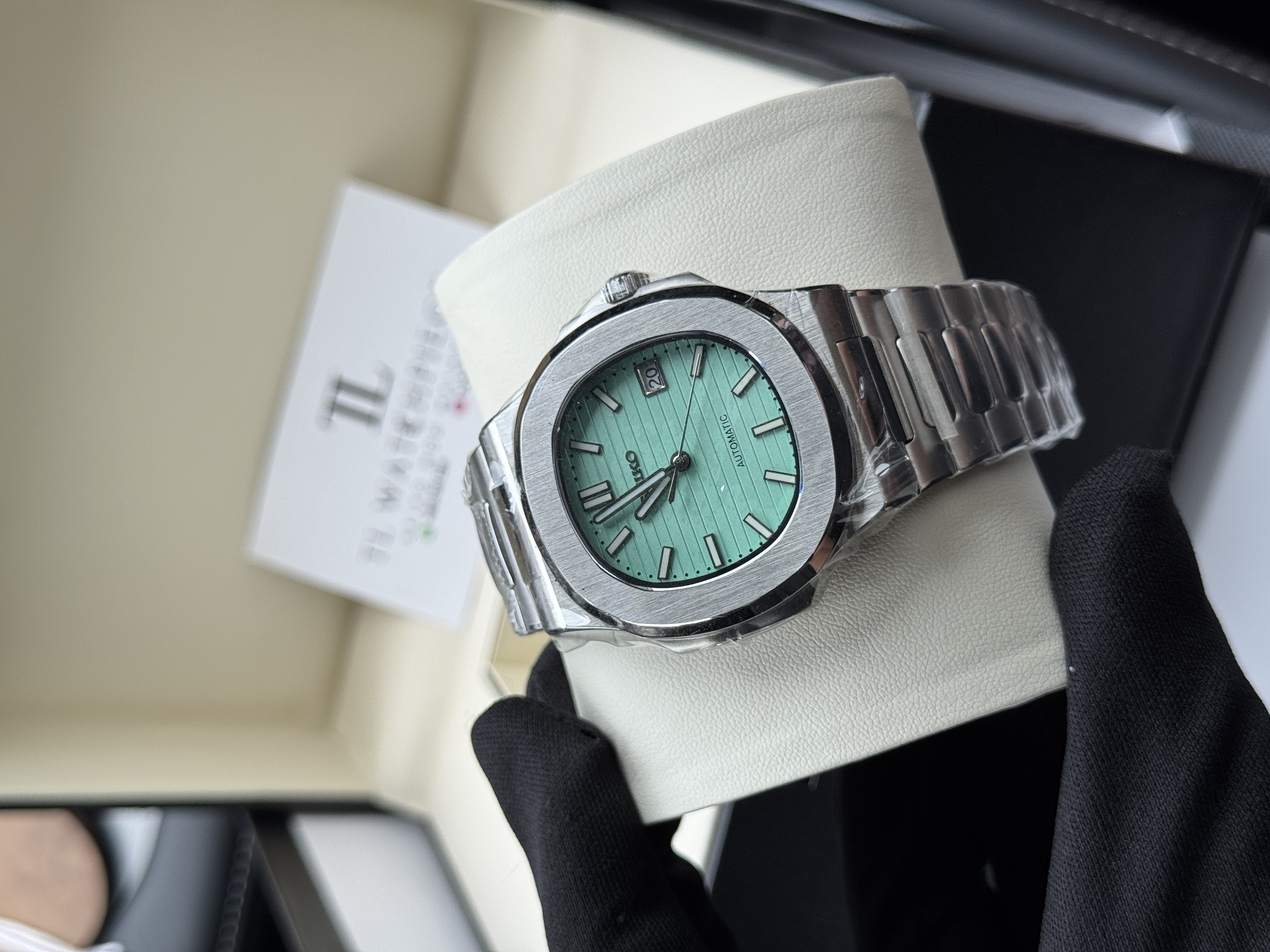 Seiko Mod Nautilus Classic 40mm Tiffany Blue Dial